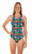 Ladies Sport Back Inflate One Piece Chlorine Resistant Swimsuit - Front