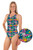 Ladies Sport Back Inflate One Piece Chlorine Resistant Swimsuit - Side