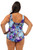 Bra Cup Stone One Piece Plus Size Chlorine Resistant Swimsuit - Back