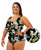Bra Cup Cranes One Piece Plus Size Chlorine Resistant Swimsuit - Side