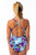 Ladies Adjustable Sportique Stone One Piece Chlorine Resistant Swimsuit - Back