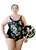 Shelf Bra Cranes One Piece Plus Size Chlorine Resistant Swimsuit - Front
