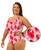 Shelf Bra Disco Strawberries One Piece Plus Size Chlorine Resistant Swimsuit - Side