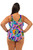 Shelf Bra Lush One Piece Plus Size Chlorine Resistant Swimsuit - Back
