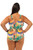 Shelf Bra Calypso One Piece Plus Size Chlorine Resistant Swimsuit - Back