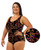 Bra Cup Jungle Spark One Piece Plus Size Chlorine Resistant Swimsuit - Side