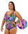 Bra Cup Lush One Piece Plus Size Chlorine Resistant Swimsuit - Side