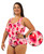 Bra Cup Disco Strawberries One Piece Plus Size Chlorine Resistant Swimsuit - Side
