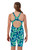 Girls Knee Length Ferns One Piece Chlorine Resistant Swimsuit - Back
