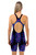 Ladies Knee Length Blitz Chlorine Resistant Swimsuit - Back