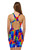Girls Knee Length Hyper One Piece Chlorine Resistant Swimsuit - Back
