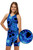 Girls Knee Length Vortex One Piece Chlorine Resistant Swimsuit - Side