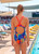 Girls Flex Back Hyper One Piece Chlorine Resistant Swimsuit - Back
