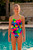 Girls Flex Back Voltage One Piece Chlorine Resistant Swimsuit - Front