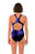 Girls Sport Back Blitz One Piece Chlorine Resistant Swimsuit - Back