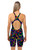 Ladies Knee Length Smash Chlorine Resistant Swimsuit - Back
