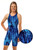Ladies Knee Length Velocity Chlorine Resistant Swimsuit - Side