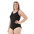 Shelf Bra Black One Piece Plus Size Chlorine Resistant Swimsuit - Side