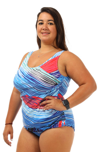 Bra Cup Nightsky 1 Piece Plus Size Chlorine Tough Swimsuit