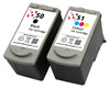 Canon PG-50 / CL-51 Remanufactured Ink Cartridges Multipack- High Capacity Black & Tri-Colour Ink Cartridges - Compatible For (PG-50, PG50, 0616B001, CL-51, CL51, 0618B0011)