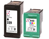 339 Black 343 Colour Ink Cartridge Compatible HP DeskJet OfficeJet Photosmart PSC 