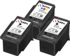 Canon PG-540 XL / CL-541 XL Remanufactured Ink Cartridges 3-Pack- High Capacity Black & Tri-Colour 3-Pack Ink Cartridges - Compatible For (PG-540XL, PG540XL, 5222B005AA, CL-541XL, CL541XL, 5226B005AA)