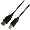USB 2.0 Printer Cable A Male to B Male 1.4m Black Data Lead for Printer Scanner
