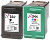 337 Black and 344 Colour Refilled Ink Cartridge For HP Deskjet Printer