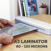 A3 Laminator Machine Fellowes Ion 125 Micron Fast Heat Office