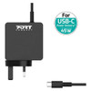 Port Connect 45W Type C UK Power Supply