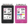 308XL 308e Black Tri-Colour Compatible Ink Cartridge for HP Envy Series
