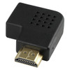 HDMI Right Angle Adapter 90 Degree Black 4K Gold Plated HDMI to HDMI