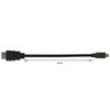 Micro HDMI To HDMI Cable 3m Gold Plated 4K Ultra HD Black