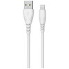 Fast USB iPhone Charger Cable Heavy Duty 1.4m Data Lead White