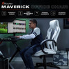 Gaming Chair Office Faux Leather Black X Rocker Maverick