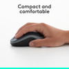 Wireless Mouse Compact Grey Logitech M185 Nano USB Optical Open Box