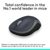 Wireless Mouse Compact Grey Logitech M185 Nano USB Optical Open Box