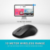 Rapoo 1620 Wireless Mouse 2.4G Used Ambidextrous 1000 DPI Black