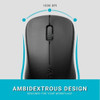 Rapoo 1620 Wireless Mouse 2.4G Used Ambidextrous 1000 DPI Black