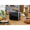 2 Slice Toaster 1050W Black Bosch TAT7203GB Sky Styline Warming Rack