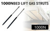 1000N Gas Struts 500mm M8 8mm Eyelet Set of 2 Heavy Duty Ottoman Bed Lift Shock Absorbers for Boot Bonnet Toolbox Hatch Cabinet Door