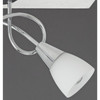 3 Light Opal Glass Ceiling Light Chrome Curico Habitat E14 Open Box