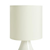 Table Lamp Habitat Ceramic Cream Teardrop Fabric Shade E14 open box