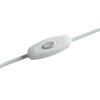 Ceramic Table Lamp Cream Teardrop Base Fabric Shade E14 Bedside Light
