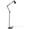 Black Swing Arm Floor Lamp E14 Habitat Industrial Adjustable Used
