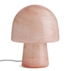 Peach Mushroom Table Lamp Glass E14 Habitat Alabaster Open Box