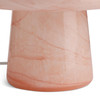 Peach Mushroom Table Lamp Glass E14 Habitat Alabaster Open Box