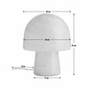Peach Mushroom Table Lamp Glass E14 Habitat Alabaster Open Box