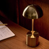 Mushroom Table Lamp Habitat Brass USB Rechargeable LED Open Box