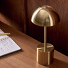 Mushroom Table Lamp Habitat Brass USB Rechargeable LED Open Box